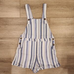 Hollister Blue and Cream Striped Bodysuit
